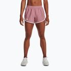 Pantaloncini da corsa Under Armour Fly By 2.0 donna rosa elisir/bianco/riflettente