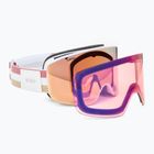 Occhiali da sci da donna Giro Ella white lx stripe/rose gold/infrared