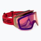 Maschera da sci Giro Axis glacier red stacked/vivid copper/vivid infrared