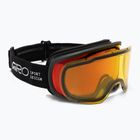 Maschere da sci Giro Roam black stacked/amber scarlet/yellow