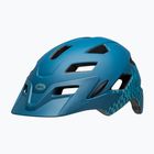 Casco da bici per bambini Bell Sidetrack Integrated MIPS a quadri ondulati blu opaco