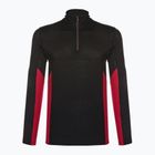 Maglia termica da uomo Smartwool Merino Sport 1/4 Zip black/rythmic red
