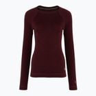 Smartwool Classic Thermal Merino Base Layer Crew da donna in scatola black cherry heather thermal longsleeve