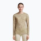 Longsleeve da donna icebreaker Merino 200 Oasis Crewe Moss Bloom cumin/undyed/aop