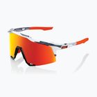 100% Speedcraft occhiali da sole a specchio multistrato soft tact grey camo/hiper red