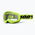 Occhiali da ciclismo 100% Strata 2 neon yellow/clear