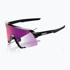 Occhiali da sole 100% S3 LE gloss black/purple flash mirror photochromic