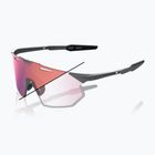 Occhiali da sole 100% Hypercraft SQ gloss light grey/rose gold mirror photochromic