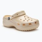 Crocs Classic Shimmer Platform Clog vaniglia Ciabatte da donna