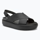 Sandali Crocs Brooklyn Luxe Cross Strap donna nero