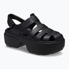 Crocs Stomp Fisherman Sandal donna nero