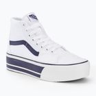 Vans UA SK8-Hi Tapered Stackform Sport Stripes scarpe blu vero/bianco