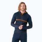 Felpa termica da uomo Smartwool Intraknit Merino Tech deep navy-fox brown