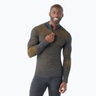 Smartwool Intraknit Thermal Merino Baselayer Uomo 1/4 antracite/oro miele manica lunga termica