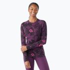 Smartwool Merino 250 Baselayer Crew da donna in scatola viola iris floreale termico a maniche lunghe