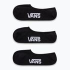 Vans Classic No Show calze da uomo 3 paia nero