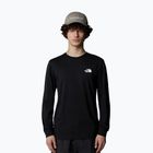 Maglietta The North Face Box Nse a maniche lunghe da uomo, nero tnf