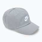 Cappello da baseball Nike Club Unstructured Futura Wash particle grigio/bianco