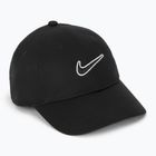 Cappellino con visiera Nike Club Unstructured Swoosh black/black