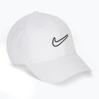 Cappellino con visiera Nike Club Unstructured Swoosh white/white