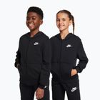 Felpa bambini Nike Club Fleece black/white