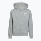 Felpa bambini Nike Sportswear Club Fleece dark grey heather/base grey/white