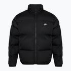 Giacca Nike Sportswer Club Puffer isolata uomo nero/bianco