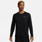 Uomo Nike Miler Dri-Fit UV nero, manica lunga da corsa
