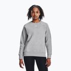 Felpa donna Under Armour Rival Fleece Crew mod gray light heather/white