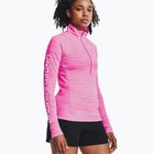 Felpa Under Armour Evolved Core Tech 1/2 Zip donna rosa/bianco ribelle