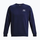 Felpa da uomo Under Armour Essential Fleece Crew midnight navy/white