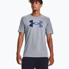 Maglietta Under Armour Big Logo da uomo Fill steel light heather/nero/royal