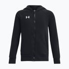 Felpa per bambini Under Armour Rival Fleece FZ Hoodie black