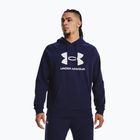 Felpa Under Armour Rival Fleece Logo HD da uomo, colore blu notte/bianco