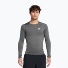 Under Armour Heat Gear Armour Comp Uomo manica lunga da allenamento in bianco e nero