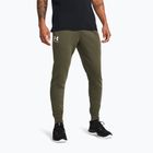 Pantaloni da uomo Under Armour Rival Terry Jogger marine da green/onyx white