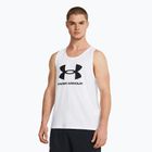 Canotta Under Armour Sportstyle Logo bianco/nero da uomo