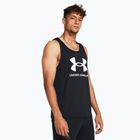 Canotta Under Armour Sportstyle Logo nero/bianco da uomo