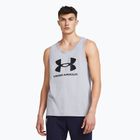 Canottiera Under Armour Sportstyle Logo steel light heather/nero da uomo