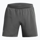 Pantaloncini da corsa Under Armour Launch 5" da uomo color castlerock/castlerock/riflettente