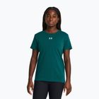 Maglietta da allenamento Under Armour Off Campus Core hydro verde acqua/bianco da donna