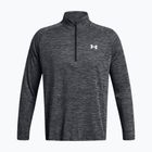 Felpa da uomo Under Armour Tech Textured 1/2 Zip LS black/white
