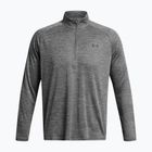 Felpa da uomo Under Armour Tech Textured 1/2 Zip LS castlerock/black