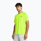 Maglietta da allenamento Under Armour Tech Textured da uomo ad alta visibilità giallo/nero