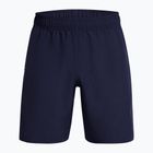 Pantaloncini da allenamento uomo Under Armour Tech Woven Wordmark midnight navy/white