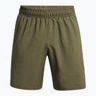 Pantaloncini da allenamento uomo Under Armour Tech Woven Wordmark marine od green/black