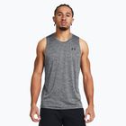Maglietta da allenamento Under Armour Tech Tank uomo, colore nero/marrone