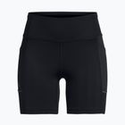 Pantaloncini da corsa Under Armour Launch 6" da donna nero/nero/riflettente