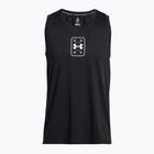 Under Armour Baseline Performance Tank nero/nero/bianco maglia da basket da uomo