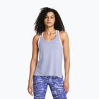 Canotta Under Armour Knockout celeste/bianco da donna per allenamento